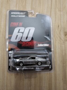 Greenlight Hollywood Gone In 60s 1967 Ford Mustang Eleanor Die-Cast Car - Silver